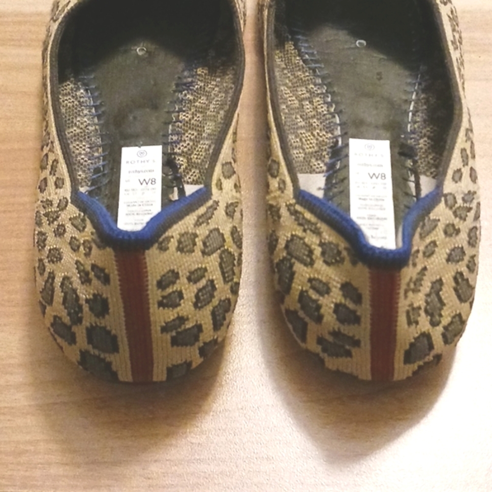 Rothy's "Retired Cheetah" Round Toe Ballet Flats … - image 6
